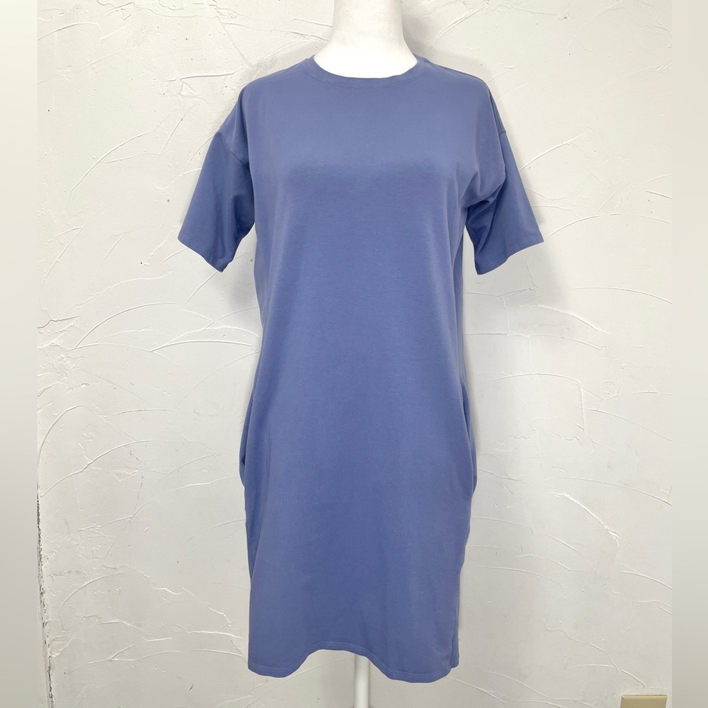 Eileen Fisher Traceable Cotton Jersey Dress - Picture 4 of 13